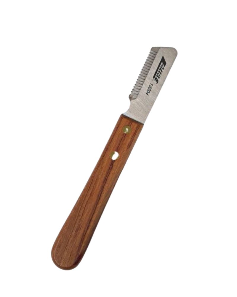 WOODEN HANDLE STRIPPING KNIFE 18 TEETH RIGHT HAND | MJs New Zealand ...