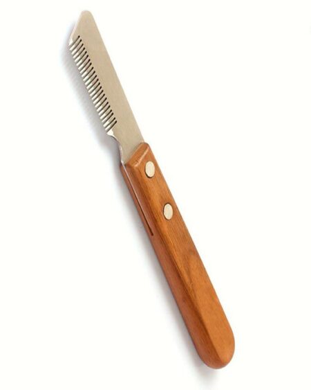 WOODEN HANDLE STRIPPING KNIFE 25  TOOTH