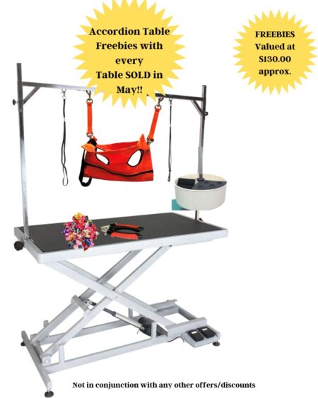 AEOLUS ACCORDION ELECTRIC LIFT TABLE (WITH BONUS FREEBIES UNTIL THE END OF MAY)