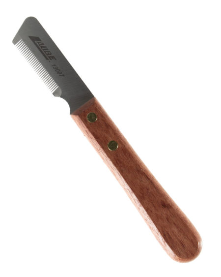 WOODEN HANDLE STRIPPING KNIFE 33 TOOTH