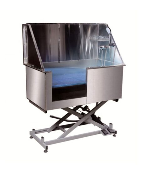 GROOM U ME ELECTRIC LIFT STAINLESS STEEL BATH WITH TAPWARE