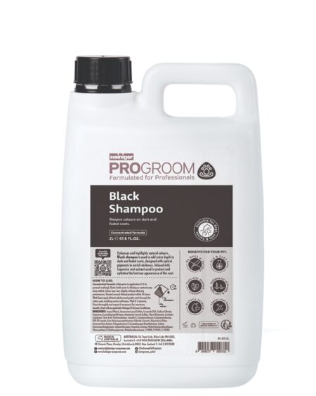 PROGROOM 2LTR BLACK SHAMPOO