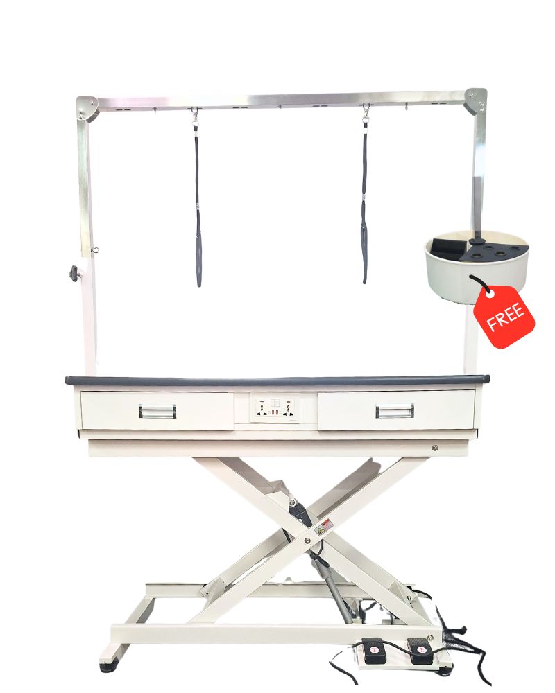 elite table with round caddie