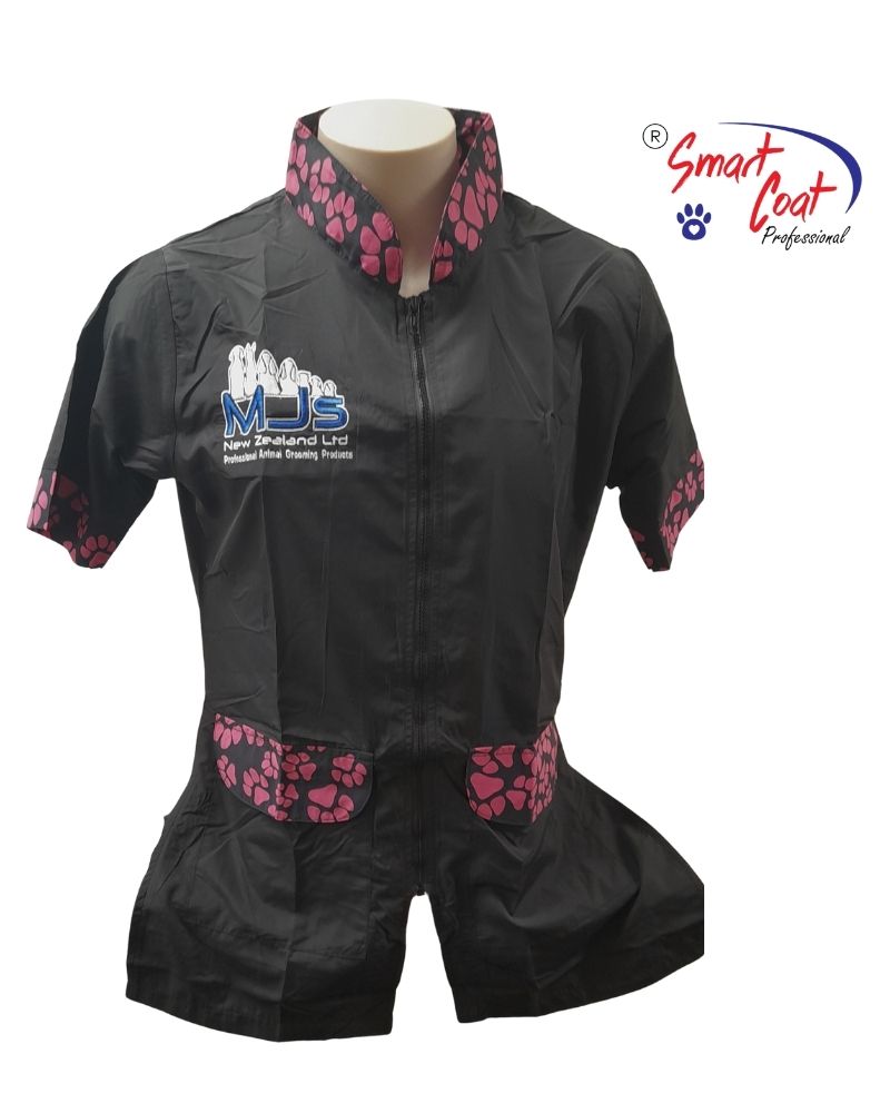 pink paw print jacket frt with logo