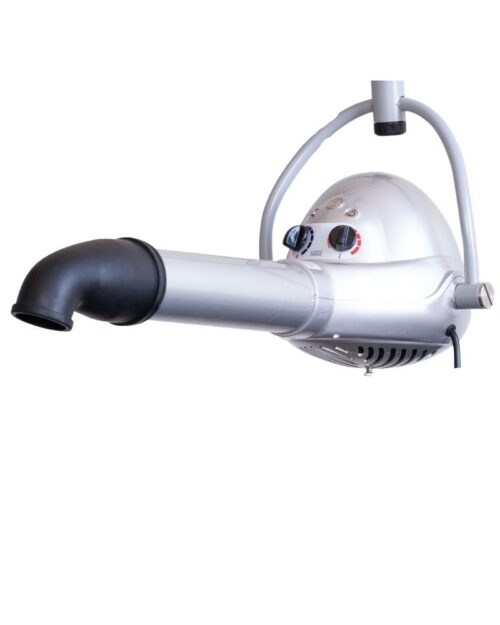 silver wall dryer close up